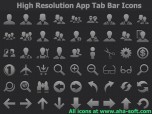 High Resolution App Tab Bar Icons Screenshot
