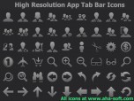 High Resolution App Tab Bar Icons