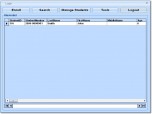Student Enrollment Database Software Screenshot
