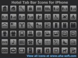 Hotel Tab Bar Icons for iPhone Screenshot
