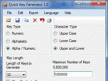 Quick Key Generator Screenshot
