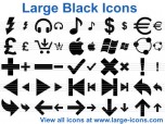 Large Black Icons Screenshot