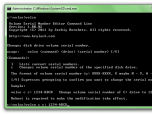 Volume Serial Number Editor Command Line Screenshot