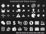 Android ListView Icons Screenshot