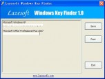 Lazesoft Windows Key Finder Screenshot