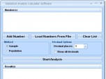 Statistical Analysis Calculator Software