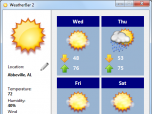 WeatherBar Screenshot