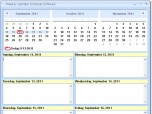 Weekly Calendar Schedule Software Screenshot