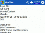Gpx2bin Screenshot