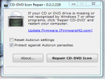 CDDVD Icon Repair Screenshot