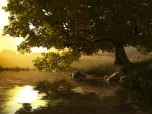 Lake Tree 3D Screensaver Screenshot