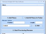 Rename Multiple PDF Files Software Screenshot