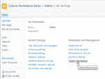 Column Permissions Screenshot