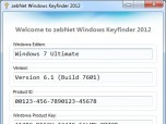 zebNet Windows Keyfinder TNG Screenshot