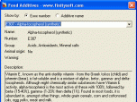 FinitySoft Food Additives Screenshot