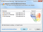 Bytexis MSN Password Recovery Screenshot