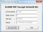 AzSDK PDF Encrypt ActiveX DLL