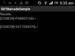 SD-TOOLKIT Barcode Reader SDK for Android Screenshot