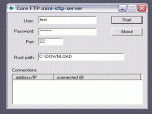 Core FTP Mini SFTP Server Screenshot