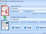 Free PDF To Word Converter Screenshot