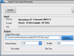 Acala Free Audio Recorder Screenshot