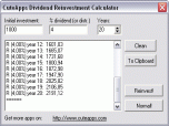 Cute Dividend Reinvestment Calculator Screenshot