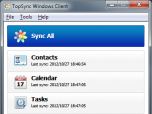 TopSync Windows Client for Outlook Screenshot