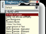 Tagkeys Pro Screenshot