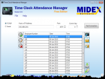 Time Clock Attendance Manager Screenshot