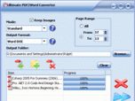 Free PDF2Word (PDF to Word) Converter Screenshot