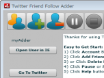 TFAdder Twitter Friend Adder Screenshot