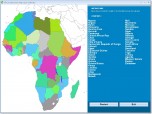Africa Interactive Map Quiz Software Screenshot