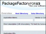 PackageFactory for U3 Screenshot