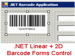 .NET Linear + 2D Barcode Forms Control