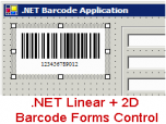 .NET Linear + 2D Barcode Forms Control Screenshot