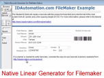 Native Linear Generator for Filemaker Screenshot