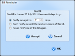 Bill Reminder Screenshot