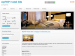 X-White Template for ApPHP Hotel Site Screenshot