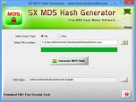 SX MD5 Hash Generator Screenshot