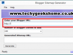 Blogger Sitemap Generator Screenshot