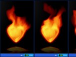 Fire Heart Desktop Gadget Screenshot